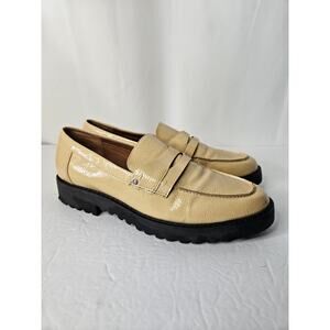 Chunky Y2K Design Shoes Franco Sarto Size 9 Womens Balin Lug Sole Penny Loafer
